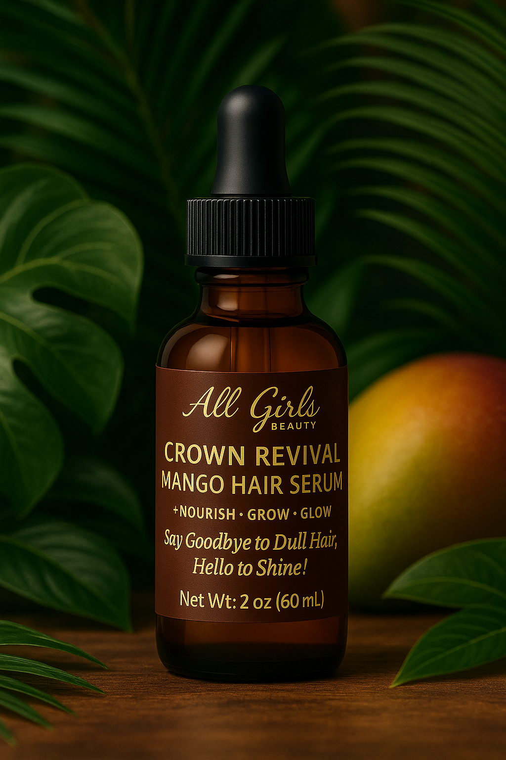 Crown Revival Mango Hair Serum β Nourish β’ Grow β’ Glow (2 oz / 60 mL)