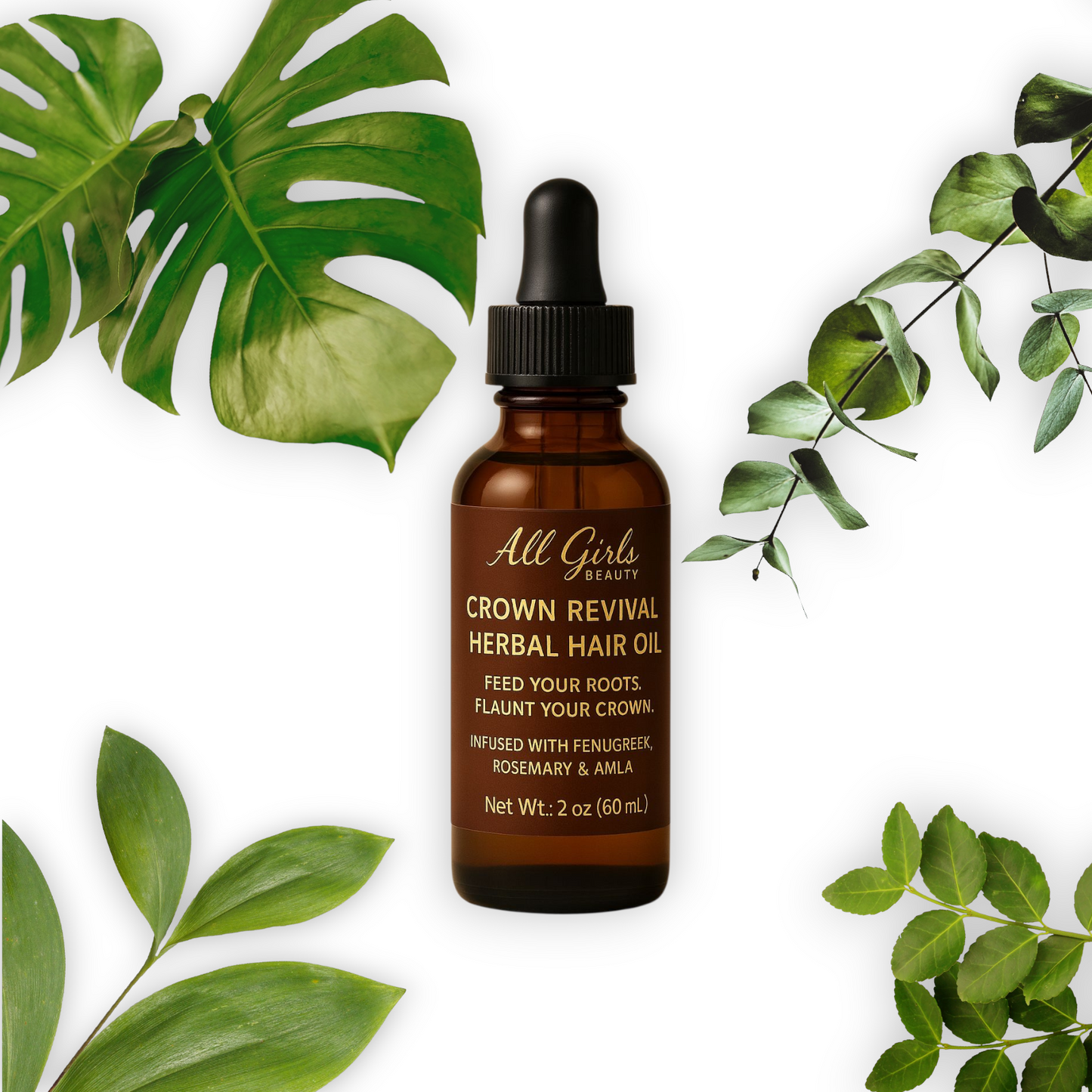 Hair Growth & Scalp Repair Oil- With Ayurvedic Herbs (2oz/60ml)