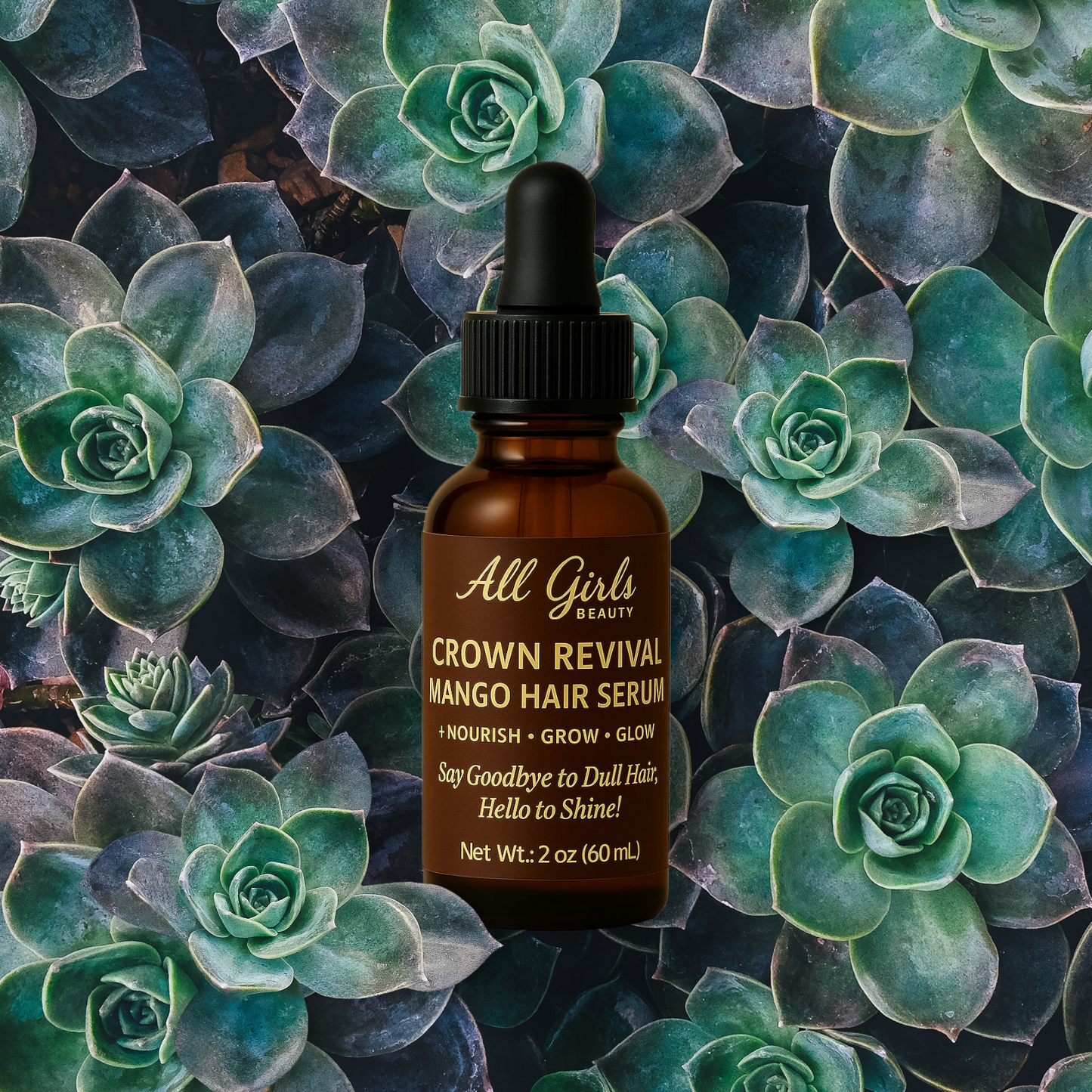 Crown Revival Mango Hair Serum – Nourish • Grow • Glow (2 oz / 60 mL)